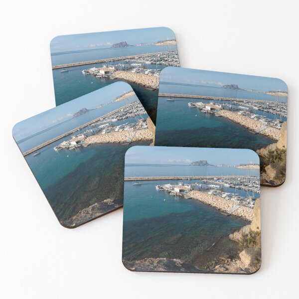 Item preview, Blue Mediterranean Sea and marina in Moraira 2 designed and sold by Adriana Mueller.