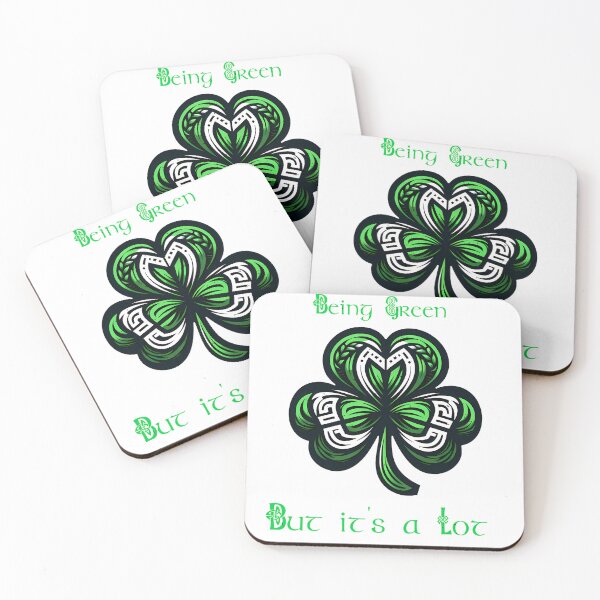 Item preview, St Patrick Day Shamrock It's not easy being green, But it's a Lot of Fun! designed and sold by Irbisinthebox.