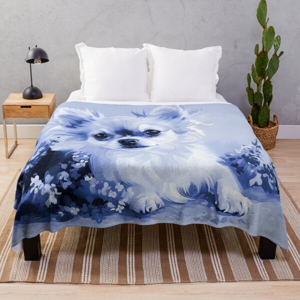 Item preview, Lavender with dog - Chihuahua designed and sold by FlowersColorful.