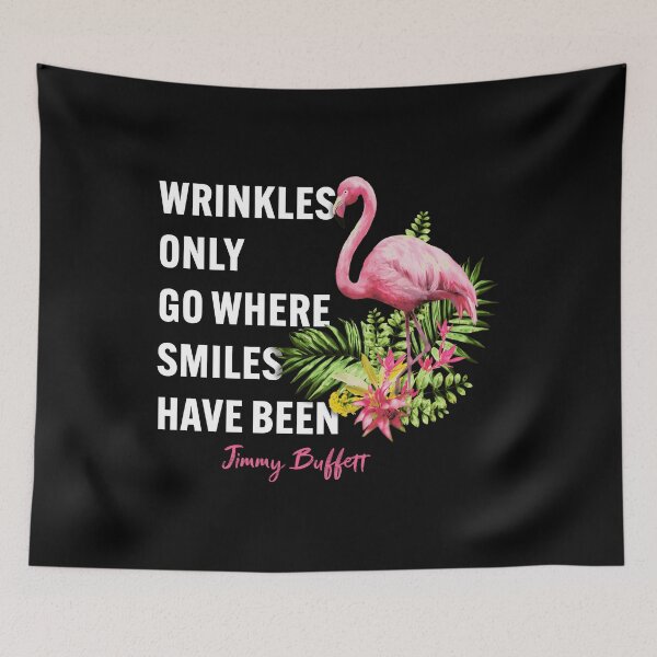 Item preview, Wrinkles Only Go Where Smiles Have Been Cool Flamingo designed and sold by YerrouDesing.