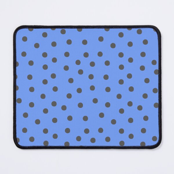 Item preview, Grey Polka Dots Pattern on Blue designed and sold by PatternInArt.