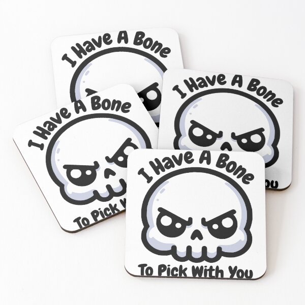 Item preview, I Have A Bone To Pick With You! Cute Skull Anatomy Pun designed and sold by PMCreative.