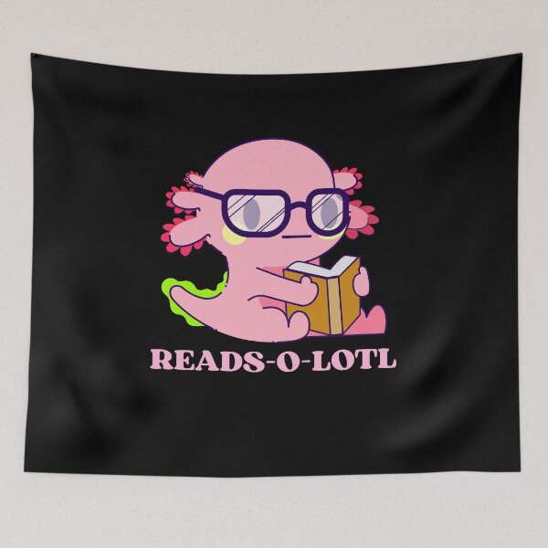 Item preview, Axolotl Reading Book designed and sold by RedPumpFlash.