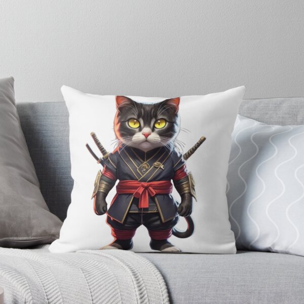 Aperçu de l'œuvre chat ninja créée et vendue par PatronesKawai.