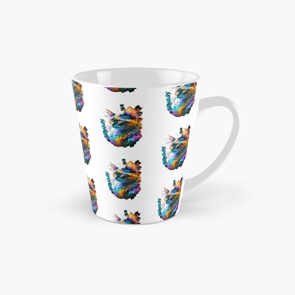 Item preview, vibrant cat designed and sold by PatronesKawai.