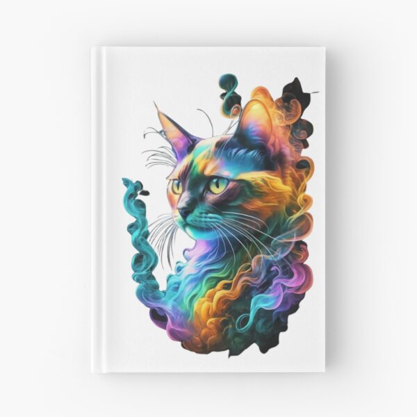 Item preview, vibrant cat designed and sold by PatronesKawai.