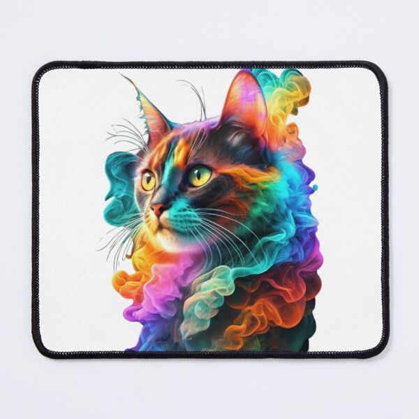 Item preview, vibrant cat III designed and sold by PatronesKawai.