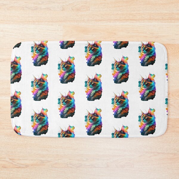 Item preview, vibrant cat III designed and sold by PatronesKawai.