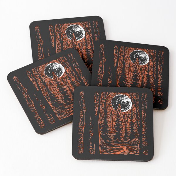 Item preview, Deep Woodcut Forest in Moonlight designed and sold by Gonza643.