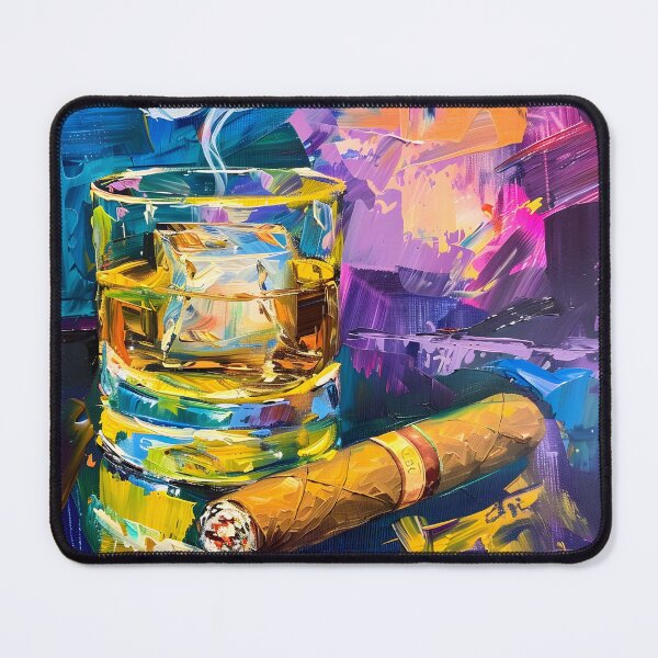 Item preview, Timeless Fusion - A Whiskey and Cigar Voyage through Cubism, Fauvism, and Impressionistic Reverie designed and sold by OlfactoART Studio.