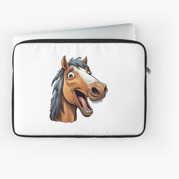 Aperçu de l'œuvre Cheval drôle avec des dents Meme Rire Comédie Blague Art Animal créée et vendue par SMARTKIT  DESIGNAGENCY.