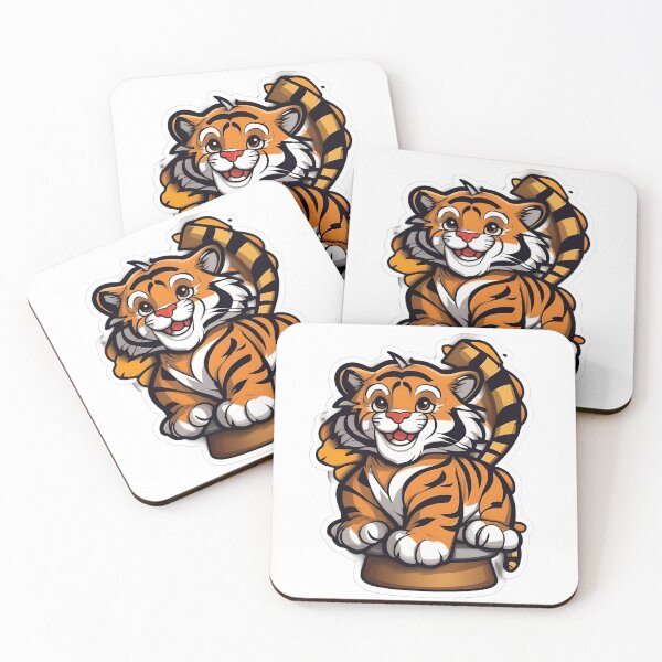 Item preview, cute cartoon tiger  designed and sold by Marvels Inspired Art.
