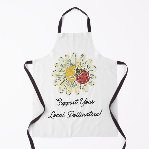 Item preview, Support Your Local Pollinators Ladybug and Flower Design designed and sold by CarefulCreation.