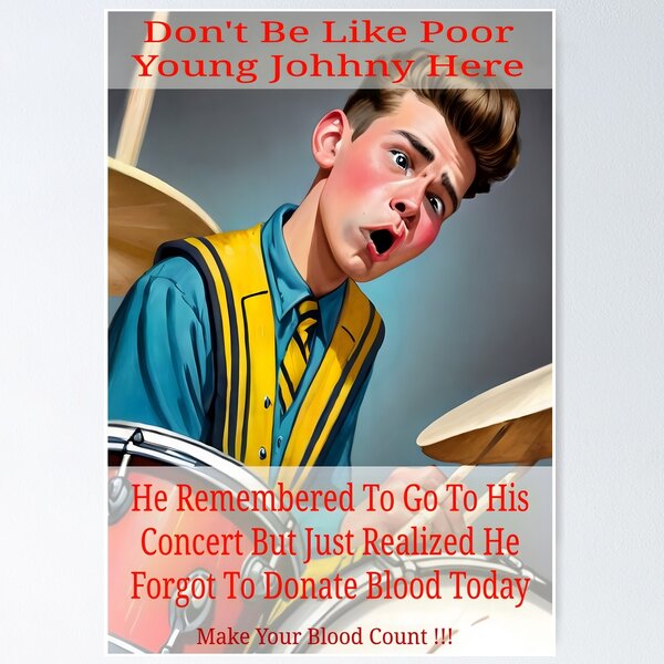 Item preview, Don't Be Like Johhny: Donate Blood And Plasma Today designed and sold by Hall-O-Gram.
