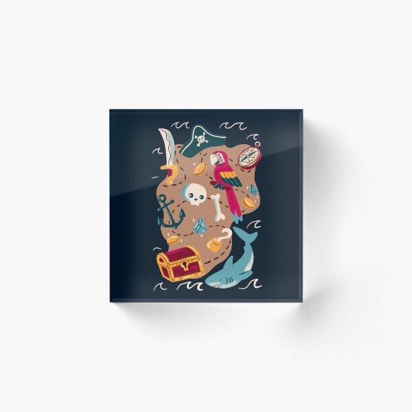 Item preview, Illustrated treasure island map - cool  designed and sold by Patrick Gervacio.