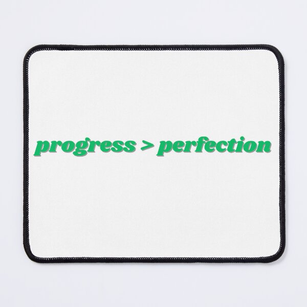 Item preview, Progress Over Perfection, Green  designed and sold by ChiWellness Shop.