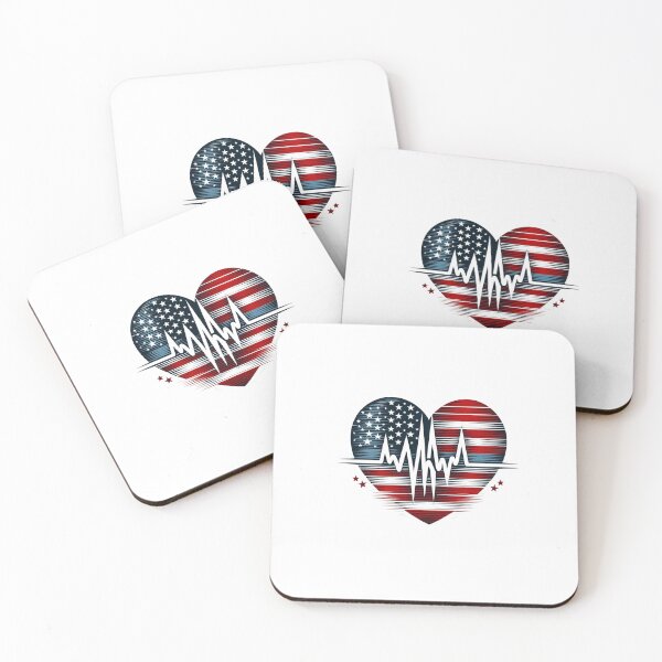 Item preview, American Heartbeat: Unity & Freedom Pulse designed and sold by creativechaster.