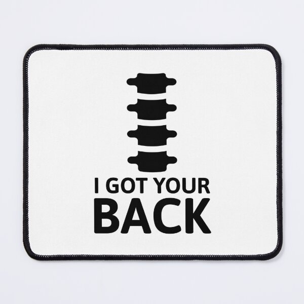 Item preview, I Got Your Back! Cute Chiropractor Anatomy Pun Black designed and sold by PMCreative.
