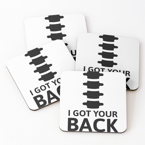 Item preview, I Got Your Back! Cute Chiropractor Anatomy Pun Black designed and sold by PMCreative.
