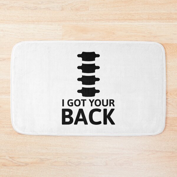 Item preview, I Got Your Back! Cute Chiropractor Anatomy Pun Black designed and sold by PMCreative.