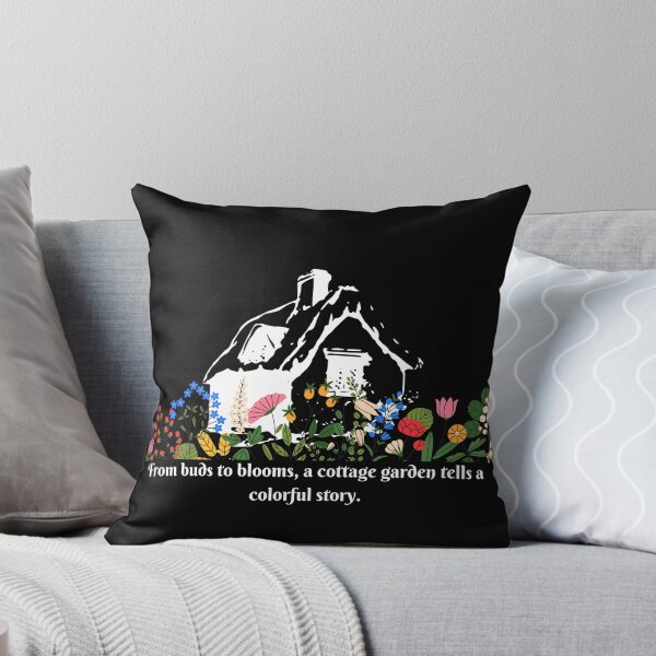 Item preview, Cottage Garden Story white outline designed and sold by DuchessDesign81.