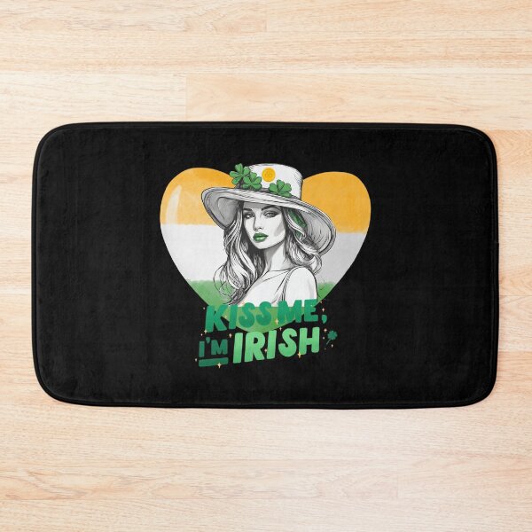 Item preview, Kiss Me I'm Irish - St. Patrick's Day, Irish Woman designed and sold by BababuuuPrint.