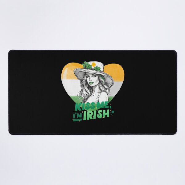 Item preview, Kiss Me I'm Irish - St. Patrick's Day, Irish Woman designed and sold by BababuuuPrint.