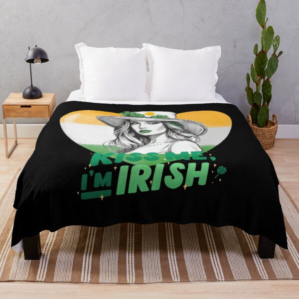 Item preview, Kiss Me I'm Irish - St. Patrick's Day, Irish Woman designed and sold by BababuuuPrint.