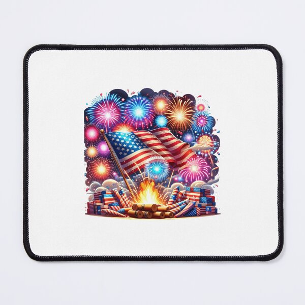 Item preview, Freedom Fireworks with the American Flag designed and sold by creativechaster.