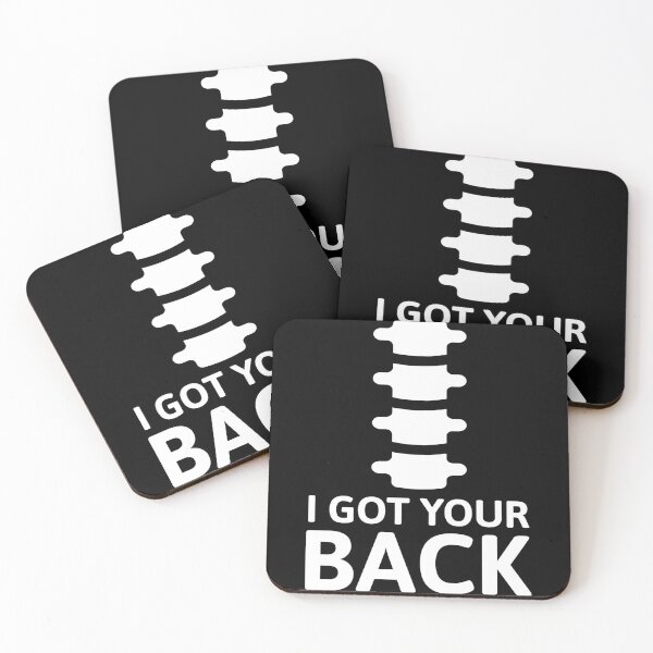 Item preview, I Got Your Back! Cute Chiropractor Anatomy Pun White designed and sold by PMCreative.