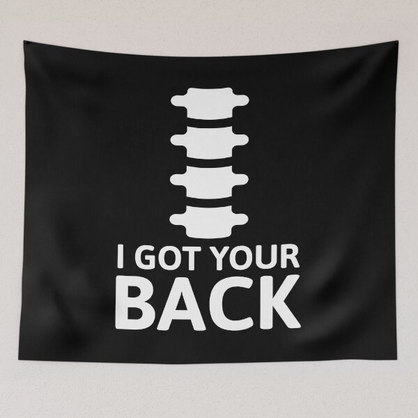 Item preview, I Got Your Back! Cute Chiropractor Anatomy Pun White designed and sold by PMCreative.