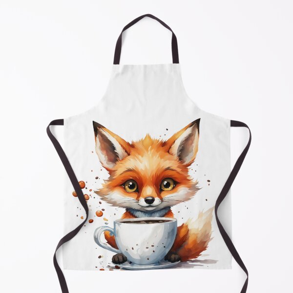 Item preview, Fox with a cup of coffee designed and sold by Jelena Slijepcevic.
