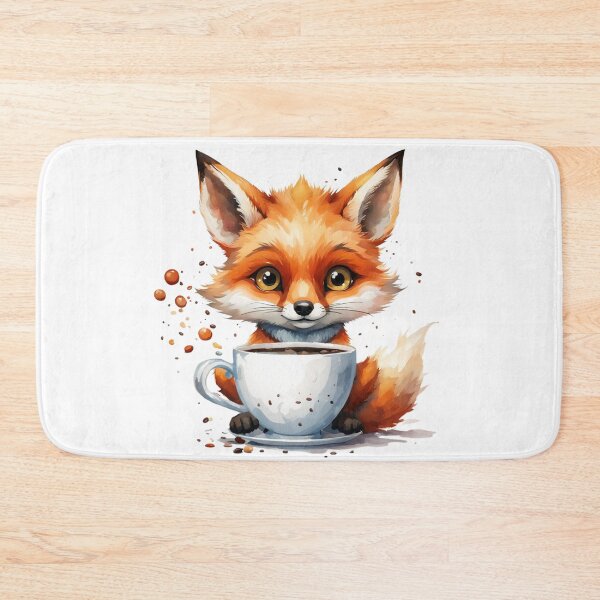 Item preview, Fox with a cup of coffee designed and sold by Jelena Slijepcevic.