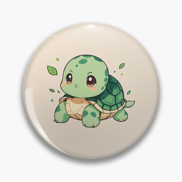 Item preview, Colorful Green kawaii Turtle designed and sold by Atlantico54.