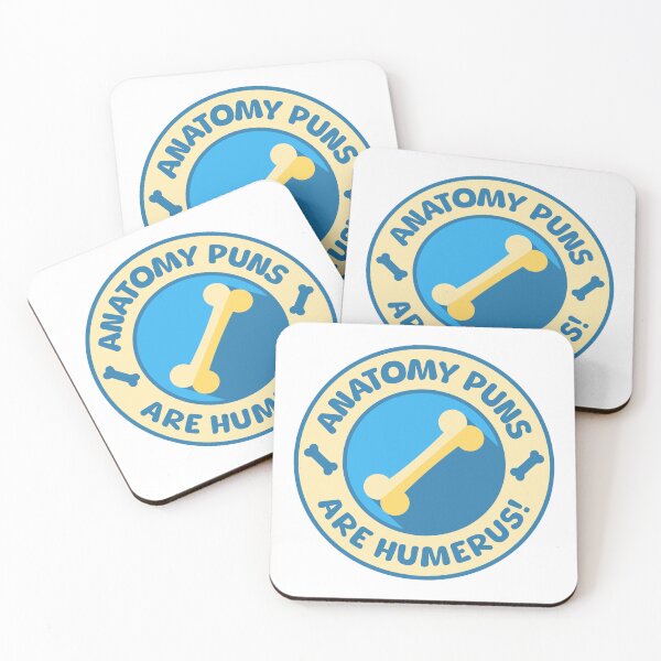 Item preview, Anatomy Puns Are Humerus! Anatomy Pun Badge designed and sold by PMCreative.