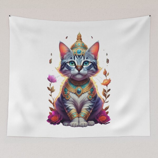 Item preview, Hindu Goddess cat version designed and sold by PatronesKawai.