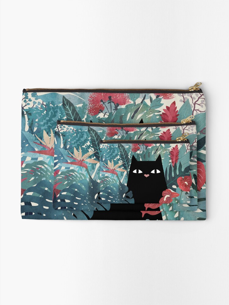 Alternate view of Popoki Zipper Pouch