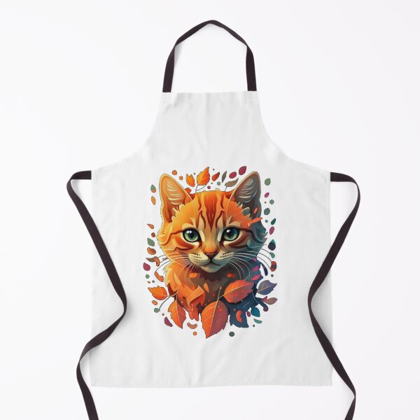 Item preview, Cat with Autumn Leaves designed and sold by CosmicFreedom9.
