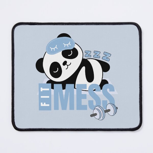 Item preview, Fitmess Fitness | Cute Panda Exercising and Sleeping designed and sold by Kimochi-Shop.