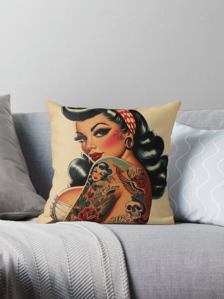 Item preview, Old School Tattoo Pin-up designed and sold by PulpVintage.