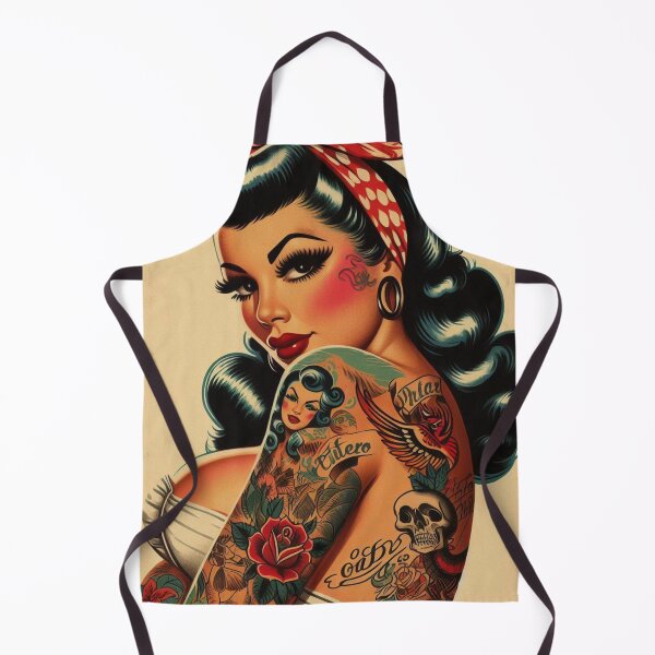 Item preview, Old School Tattoo Pin-up designed and sold by PulpVintage.