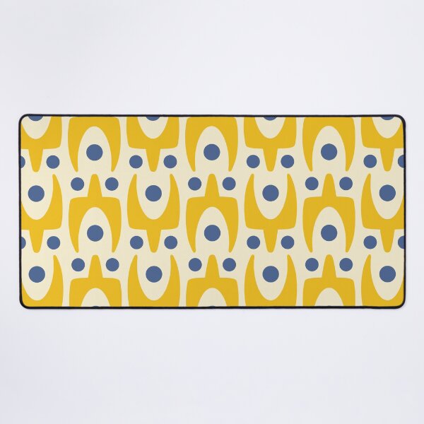 Item preview, Mid Century Modern Abstract Pattern 785 Yellow and Blue designed and sold by tonymagnerart.