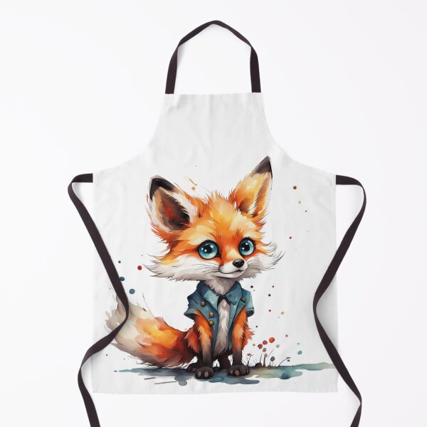 Artikelvorschau, Niedlicher Aquarellfuchs entworfen und verkauft von Jelena Slijepcevic.
