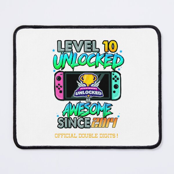 Item preview, Level 10 Unlocked 10th Birthday 10 Year Old Boy Gamer Bday designed and sold by AXIOM13.