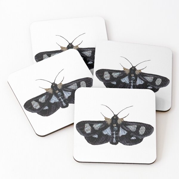 Item preview, eight-spotted forester moth designed and sold by kaitlynyaru.art.