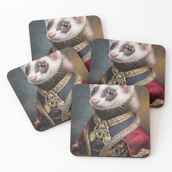 Item preview, Ferret in a admiral suit (Frettchen im Admiralanzug) designed and sold by quantum X.
