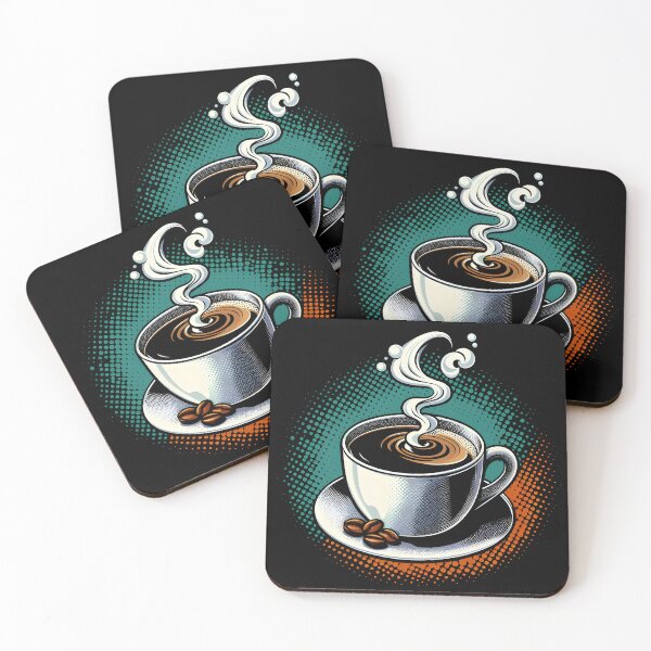 Item preview, Aromatic Coffee Delight Illustration designed and sold by Quirky Shirts.