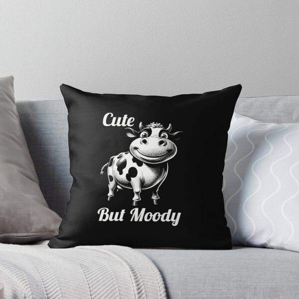 Item preview, Funny Cow Cute But Moody Dairy Humor designed and sold by TKsTees.
