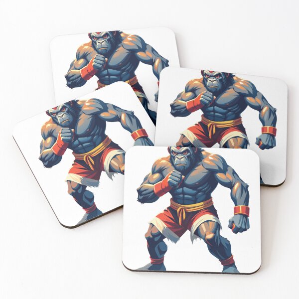Item preview, Muay Thai Gorilla: Where Power Meets Grace designed and sold by Colorful-Garden.