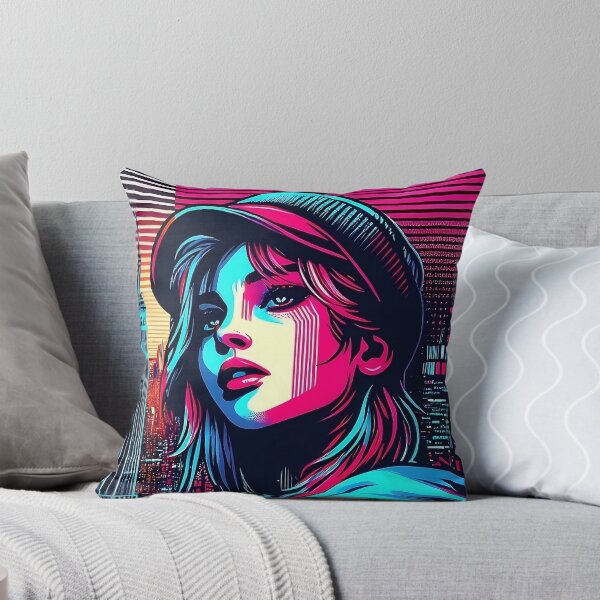 Item preview, "Neon Glitch Goddess 2.0 : Unleash Your Futuristic Style!" designed and sold by Cocodino ⭐⭐⭐⭐⭐.